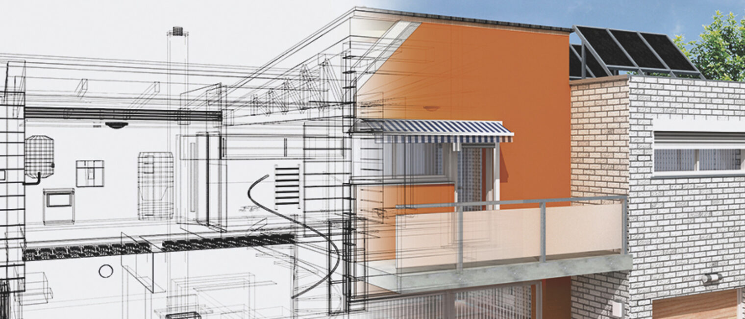 Bauzeichnung Isolierung Architekt